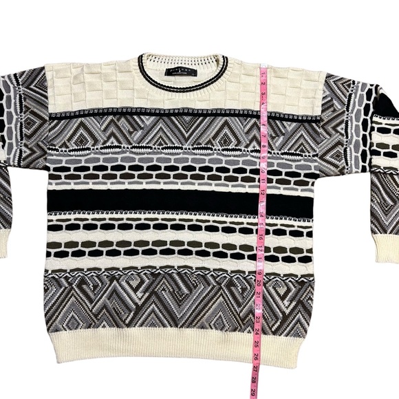 VINTAGE | Made in the US Men’s Protegē Abstract Crewneck Sweater - Sz Large -EUC - Picture 5 of 8
